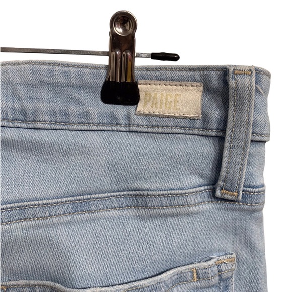 PAIGE MARGOT ANKLE  LIGHT-WASH DENIM-PANTS  HIGH-WAIST SKINNY JEANS - Picture 9 of 12
